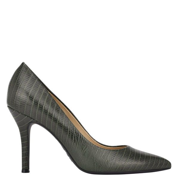 Nine West Fifth 9x9 Pointy Toe Green Pumps | South Africa 78Y06-2S03